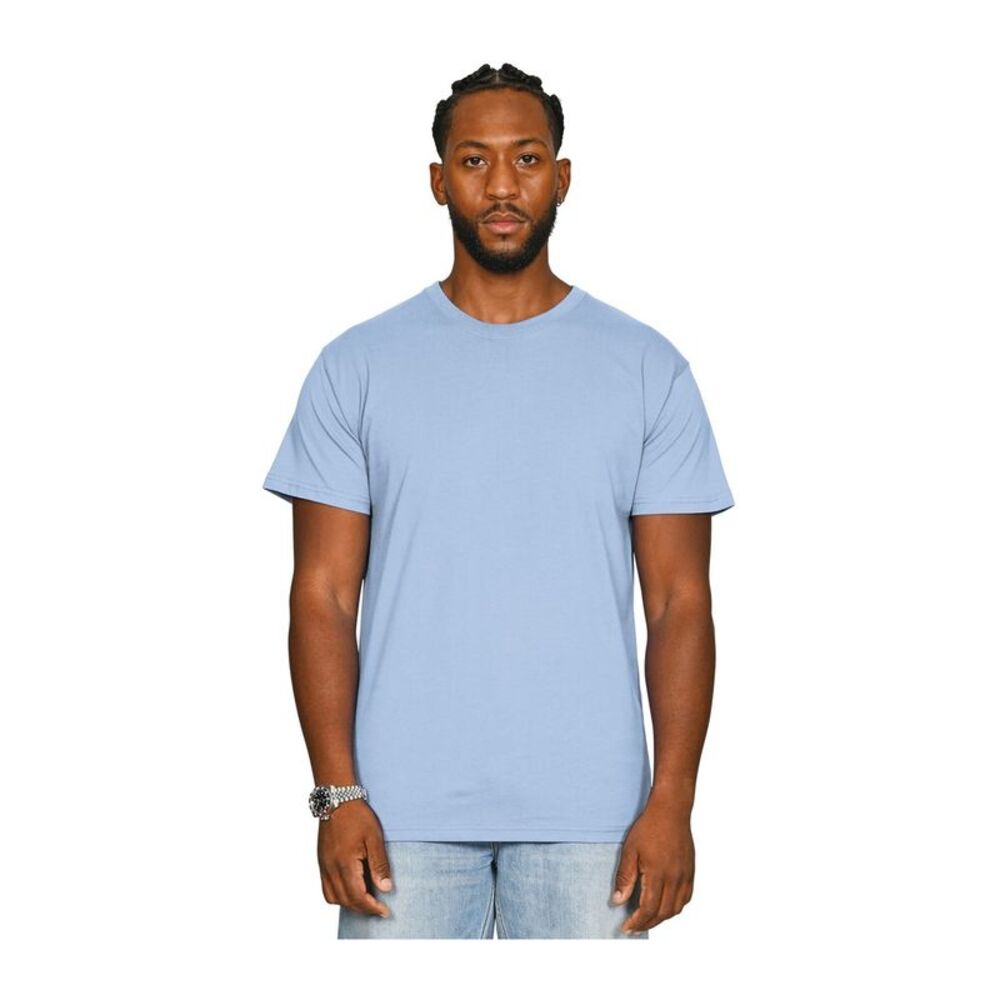 Casual Classics Unisex Adult Supreme Combed T-Shirt / Light Blue